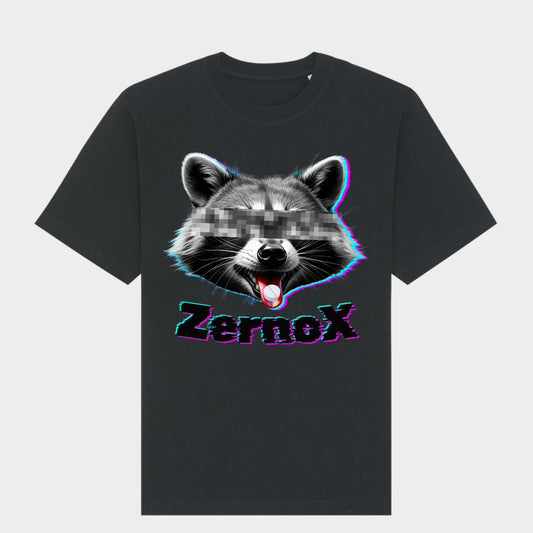 Oversized Rave Shirt „Acid Raccoon“ | Zernox zernox