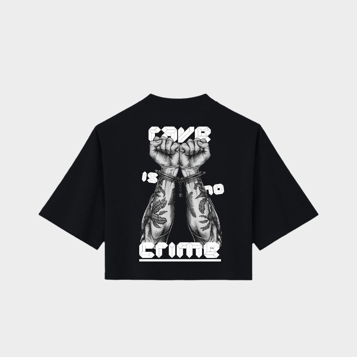 Rave Crop Top „Rave is no Crime“ – Festival Wear | Zernox zernox
