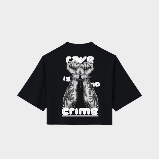 Rave Crop Top „Rave is no Crime“ – Festival Wear | Zernox zernox