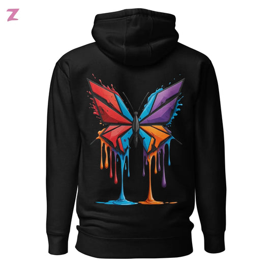 Drippi'n Butterfly Hoodie - Backprint Zernox