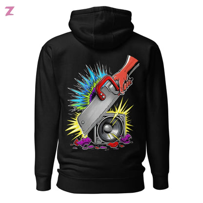 Zaag Rave DJ Hoodie - Backprint Zernox