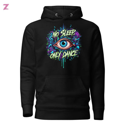 No Sleep Rave Hoodie - Frontprint Zernox