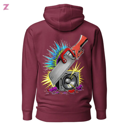 Zaag Rave DJ Hoodie - Backprint Zernox