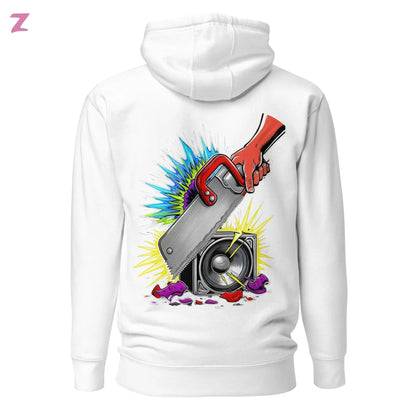 Zaag Rave DJ Hoodie - Backprint Zernox