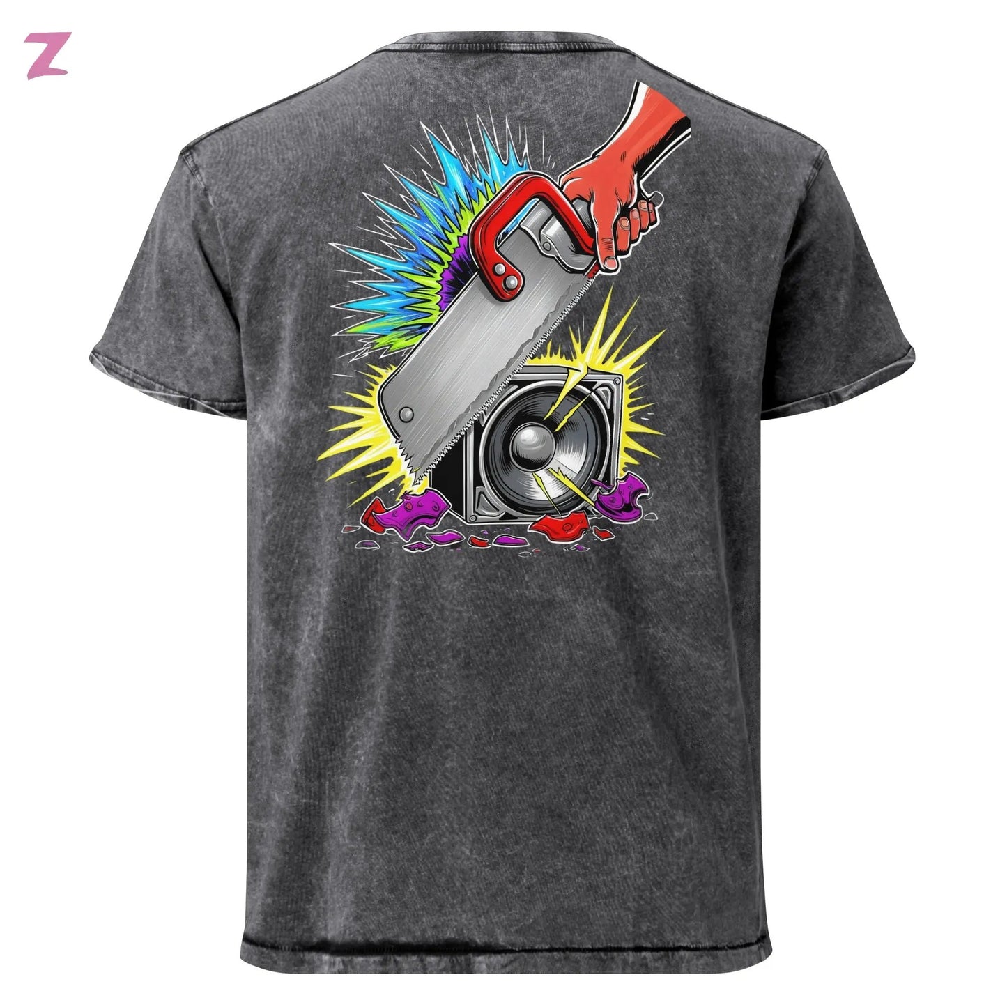 Zaag Rave DJ Denim Shirt - Backprint Zernox