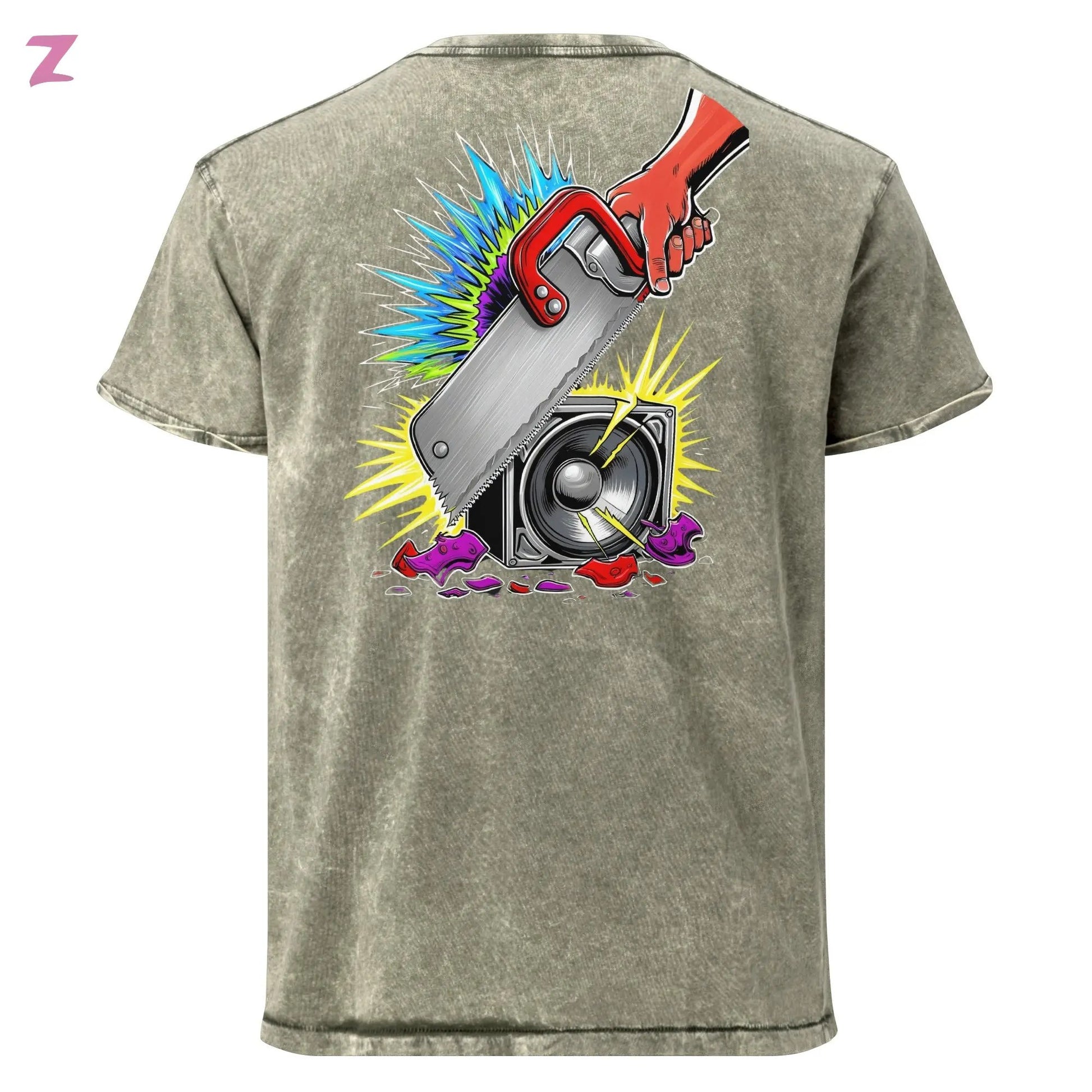 Zaag Rave DJ Denim Shirt - Backprint Zernox