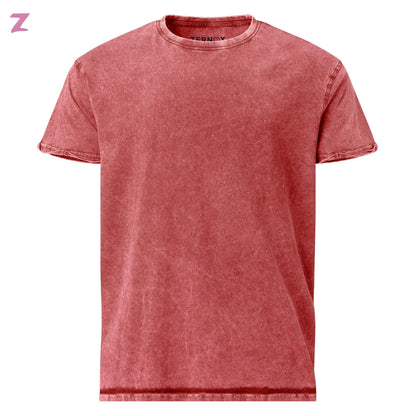 Rave is no Crime Denim Shirt mit Backprint Zernox