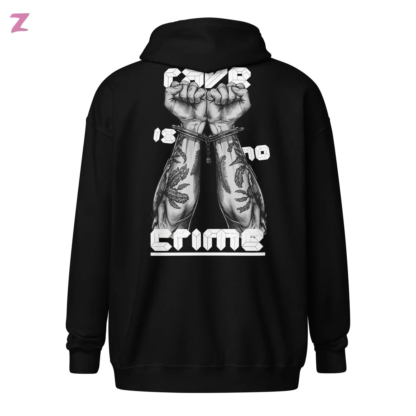 Rave is no Crime Zip Hoodie Zernox
