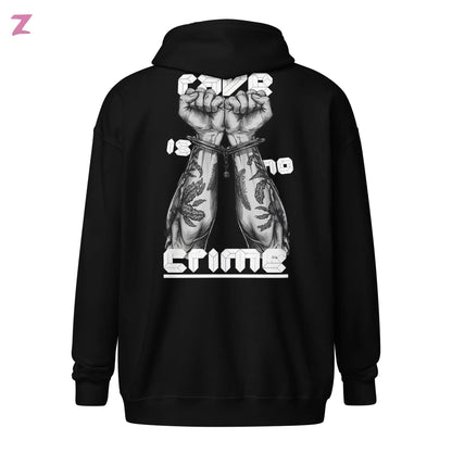 Rave is no Crime Zip Hoodie Zernox
