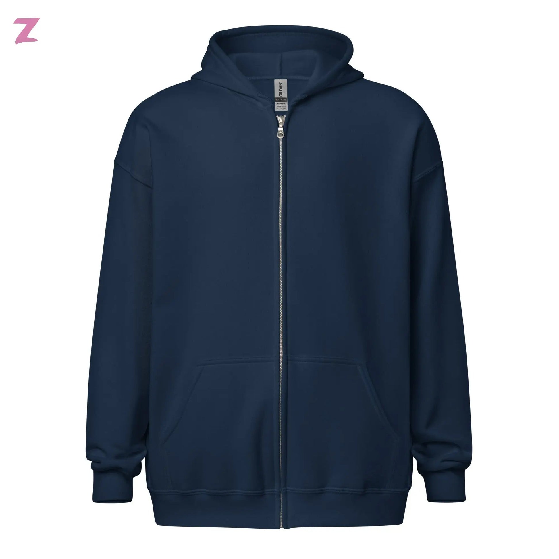 Zaag Rave Zip Hoodie mit Backprint Zernox