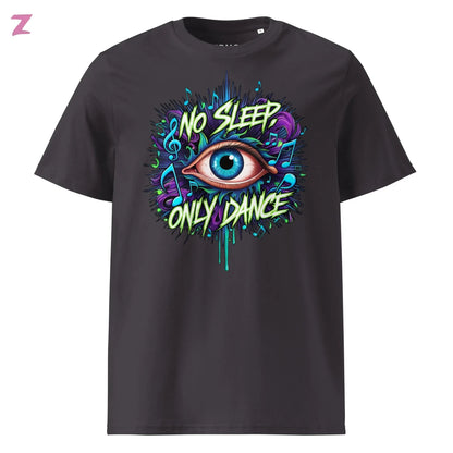 No Sleep Organic Rave Shirt - Frontprint Zernox