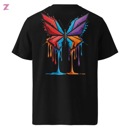 Drippi'n Butterfly Organic Shirt - Backprint Zernox