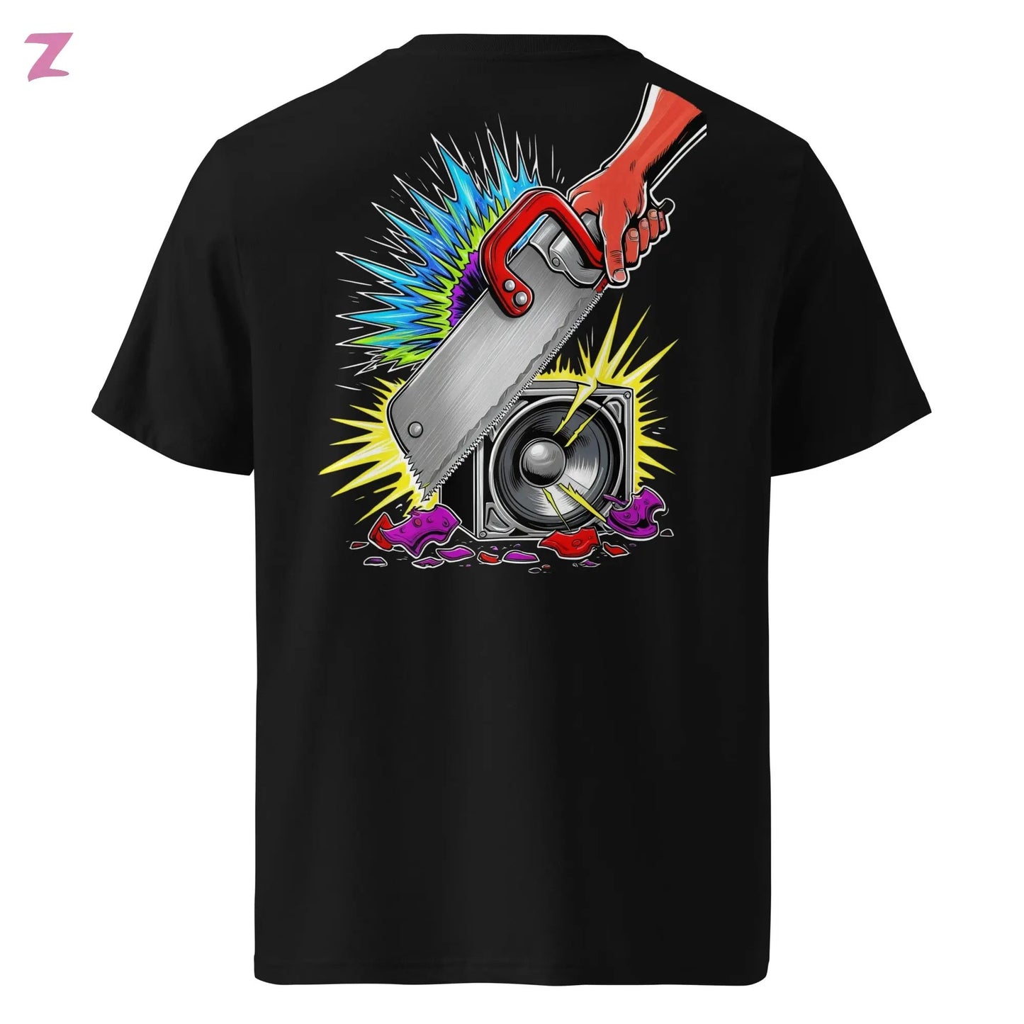 Zaag Organic Rave DJ Shirt - Backprint Zernox