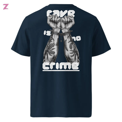 Rave is no Crime organic Shirt mit Backprint Zernox
