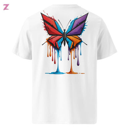 Drippi'n Butterfly Organic Shirt - Backprint Zernox