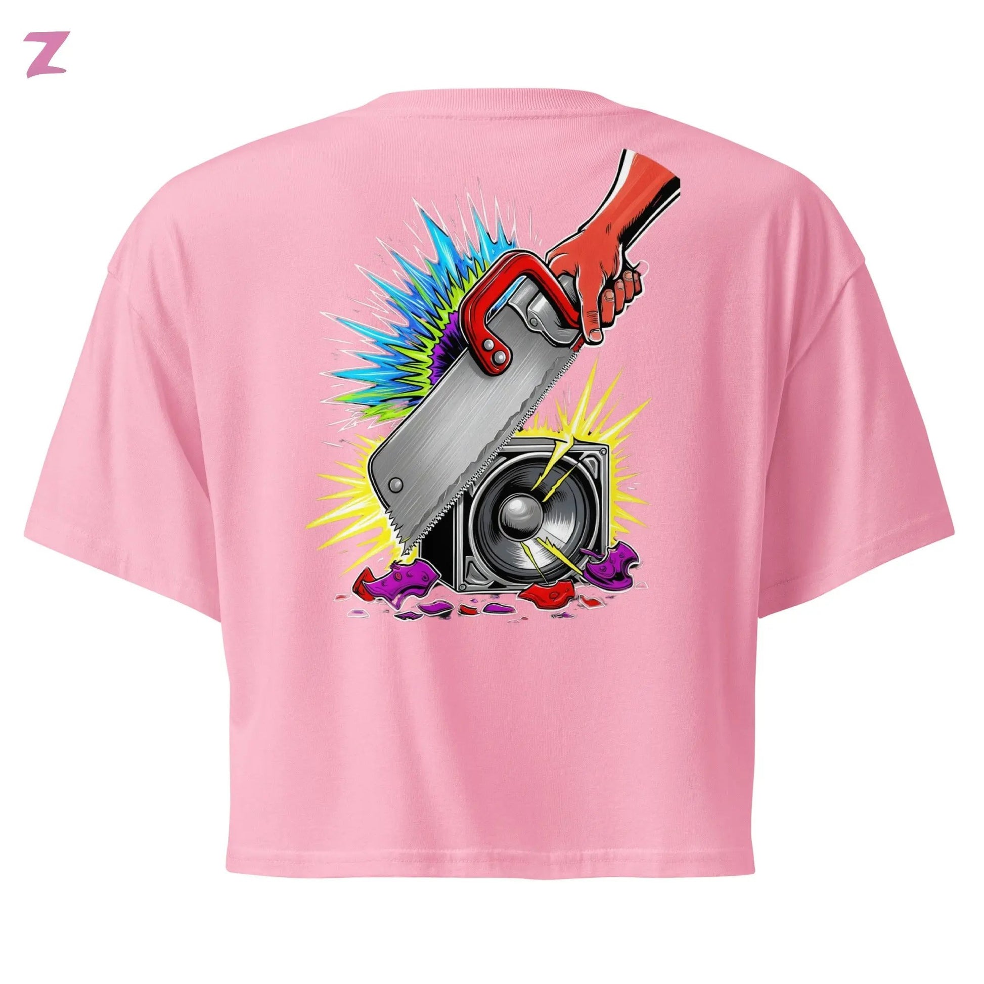 Zaag Rave DJ Crop Top - Backprint Zernox